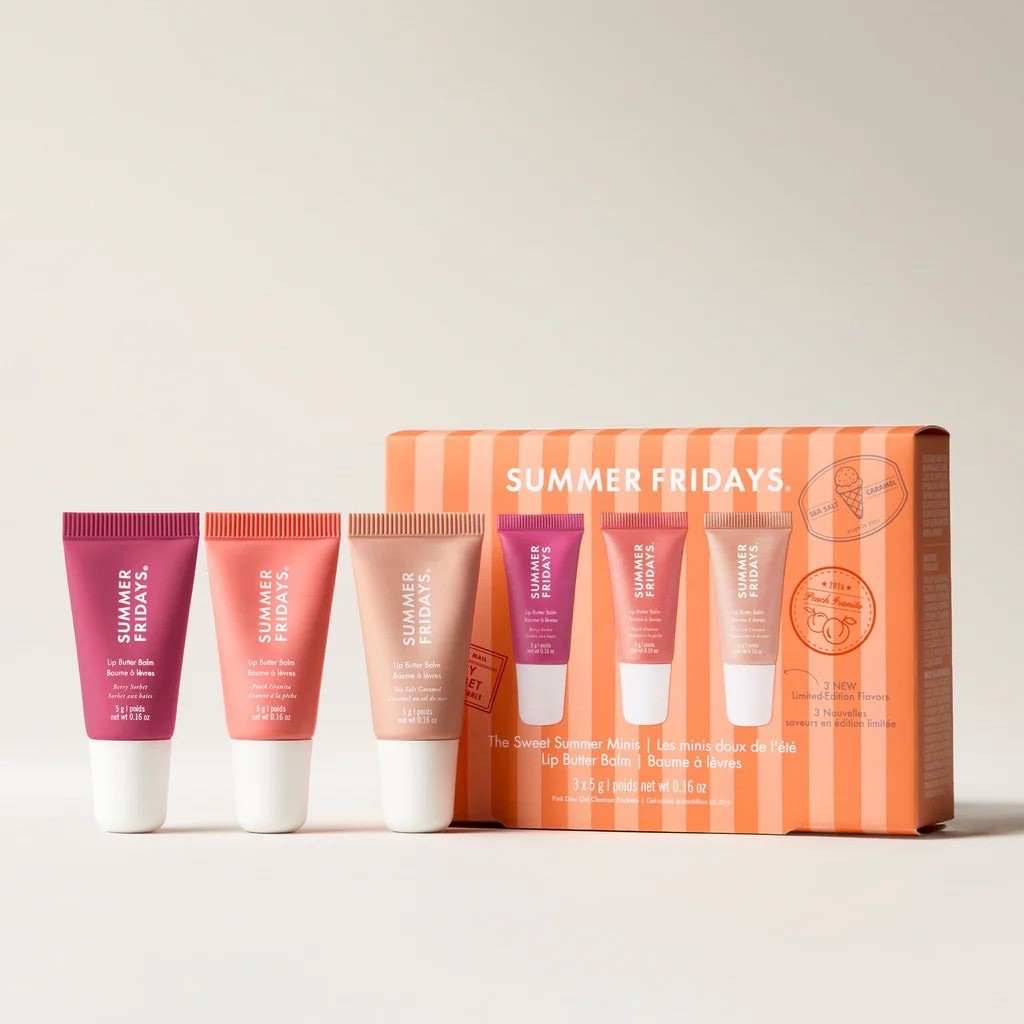 New Summer Fridays, summer lip minis! Loving the names of these limited edition shades and such cute mini sizes. Perfect for travel 🧳 Would make a perfect gift!  Under $25 💝 
Gift set
Mini set
Lip Butter Balm set
@Summer Fridays

#LTKSeasonal #LTKBeauty #LTKTravel
