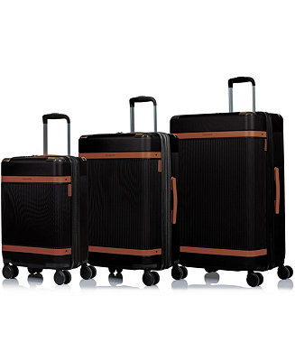 3-Piece Vintage-Like Air Hardside Luggage Set - Macy's | Macy's