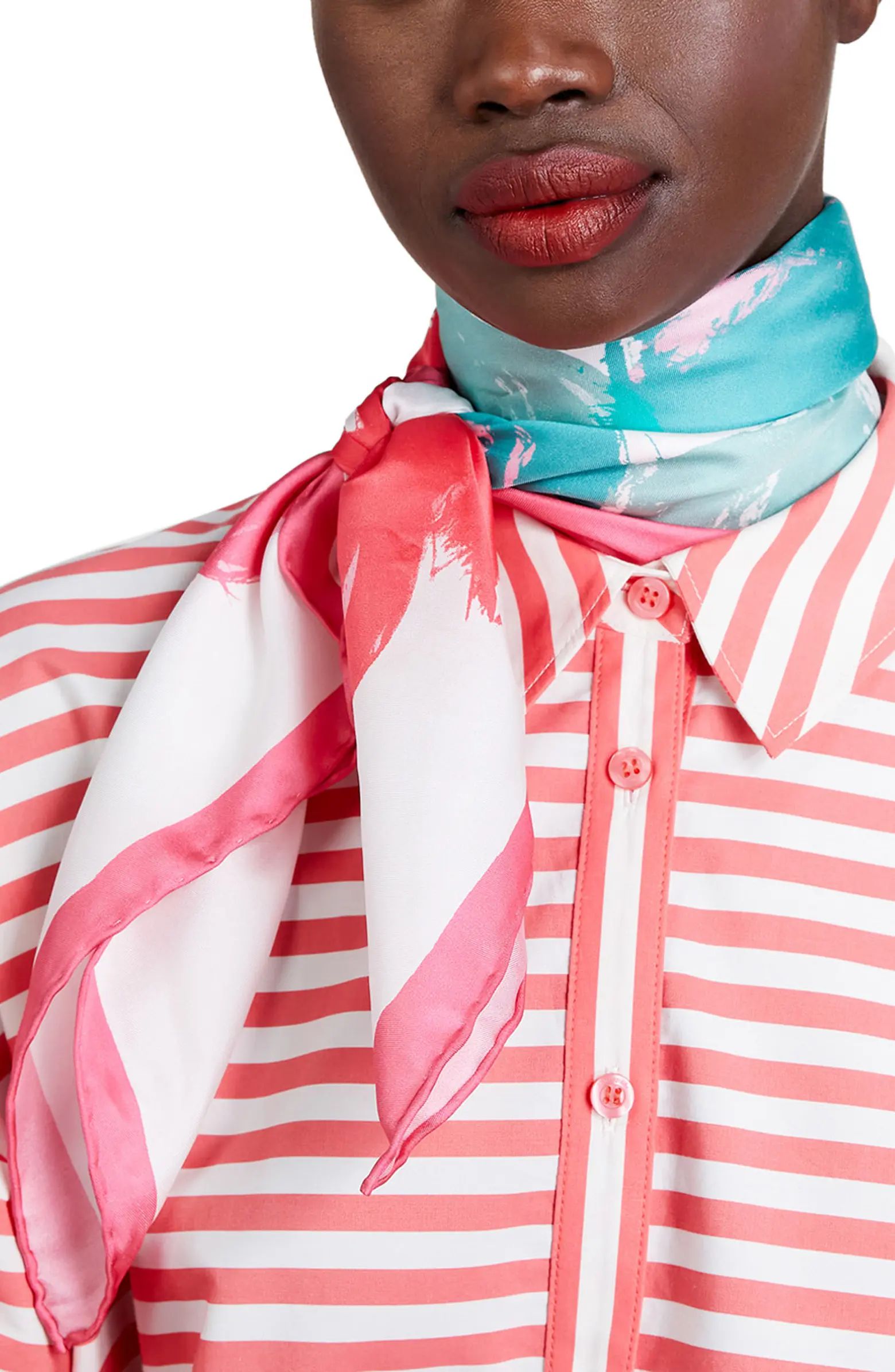 just rosy square silk scarf | Nordstrom