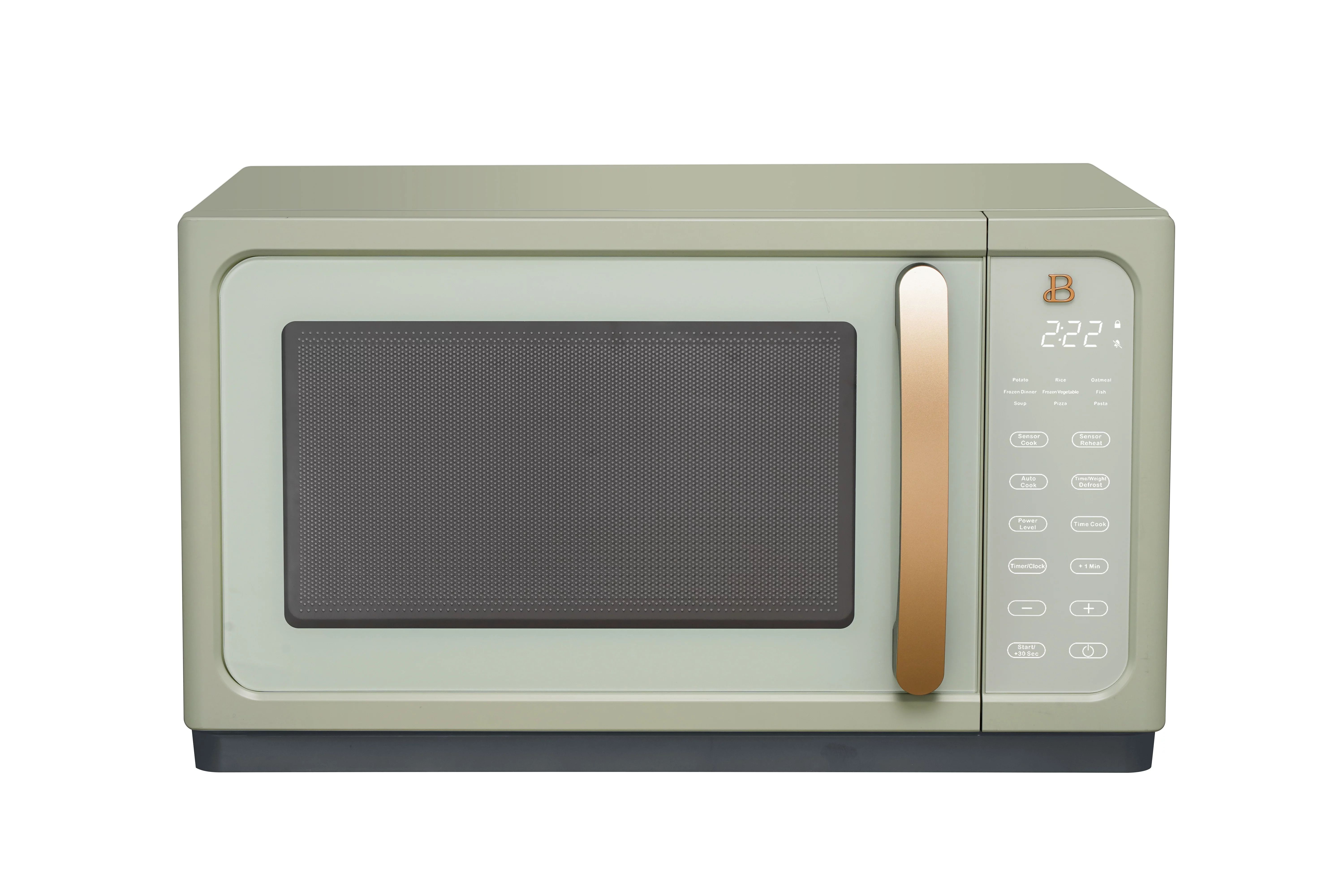 Beautiful 1.1 Cu ft 1000 Watt, Sensor Microwave Oven, Sage Green by Drew Barrymore - Walmart.com | Walmart (US)