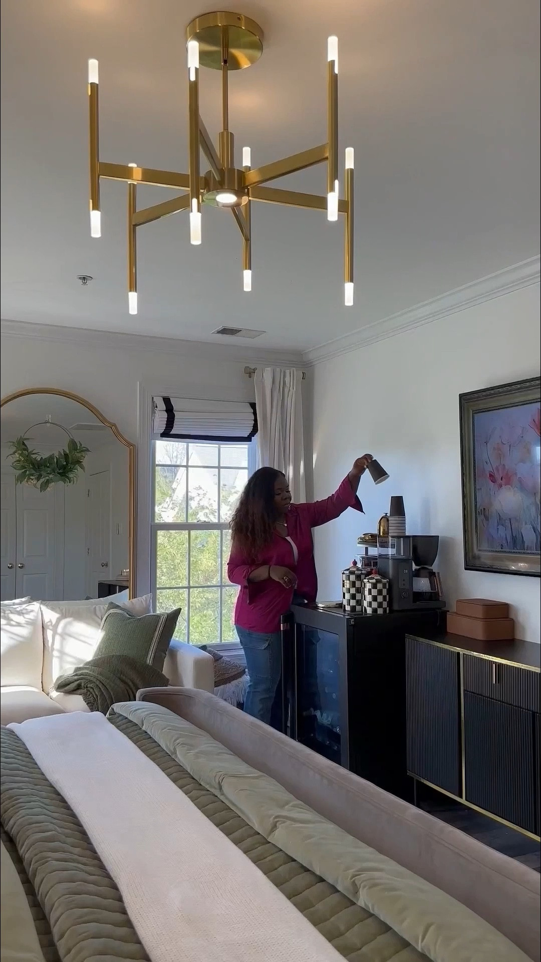 Would you add a beverage station to your bedroom? I love ours for slow mornings in my cozy corner 🥰

#LTKSaleAlert #LTKdayinmylife #LTKHome