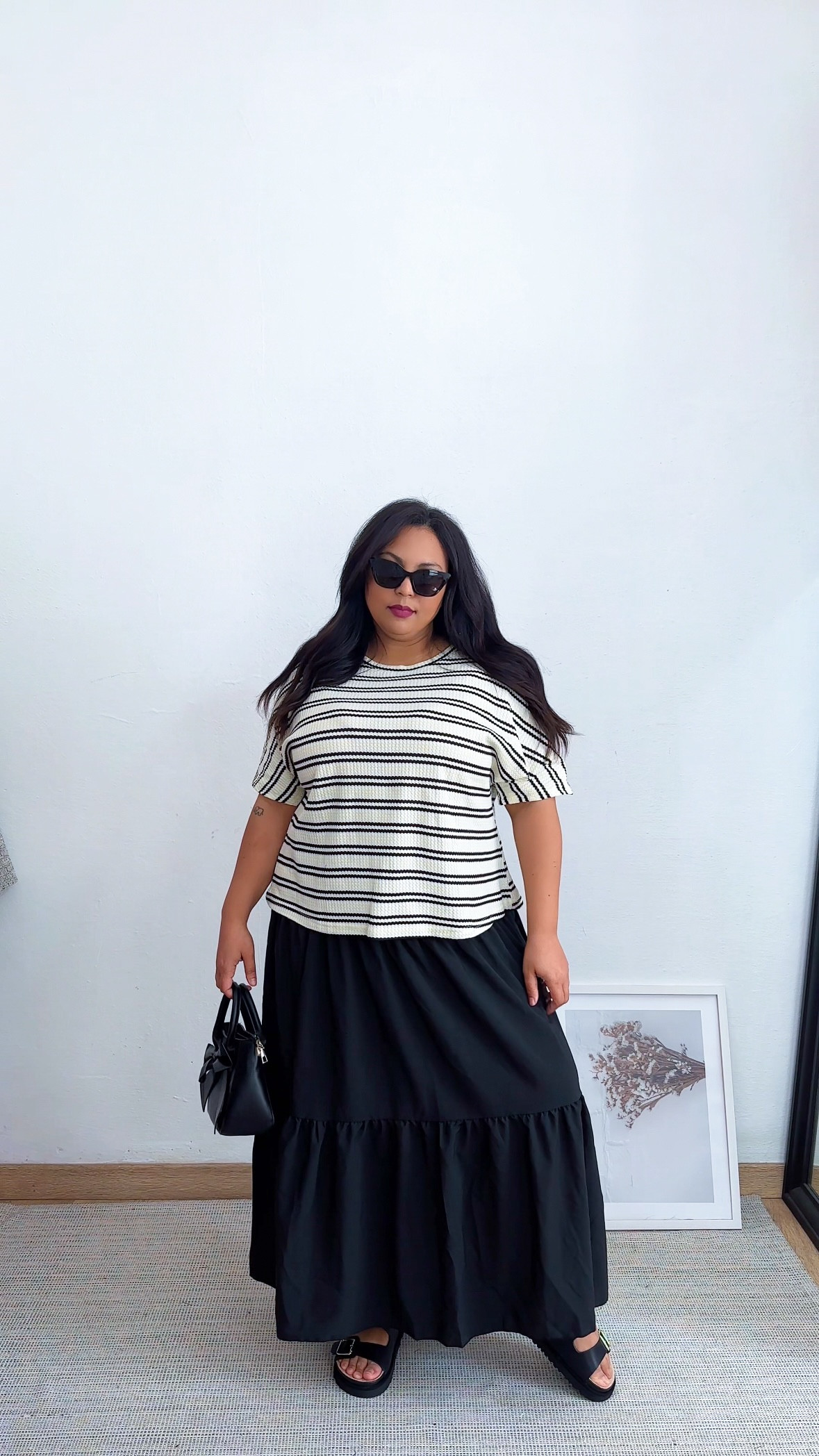 Elevated casual curvy outfit for summer ☀️

#maxiskirt #stripedtop #elevatedcasual #chic #easyoutfit #summeroutfit #curvefashion #curvyoutfit #midsizefashion 

#LTKsummer #LTKmidsize #LTKcurves