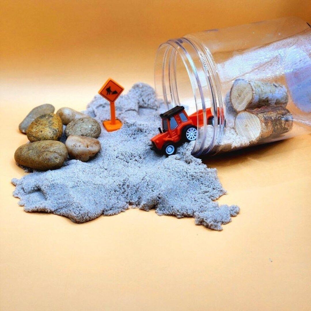 Play-dough or Sand Construction Jar - Etsy | Etsy (US)