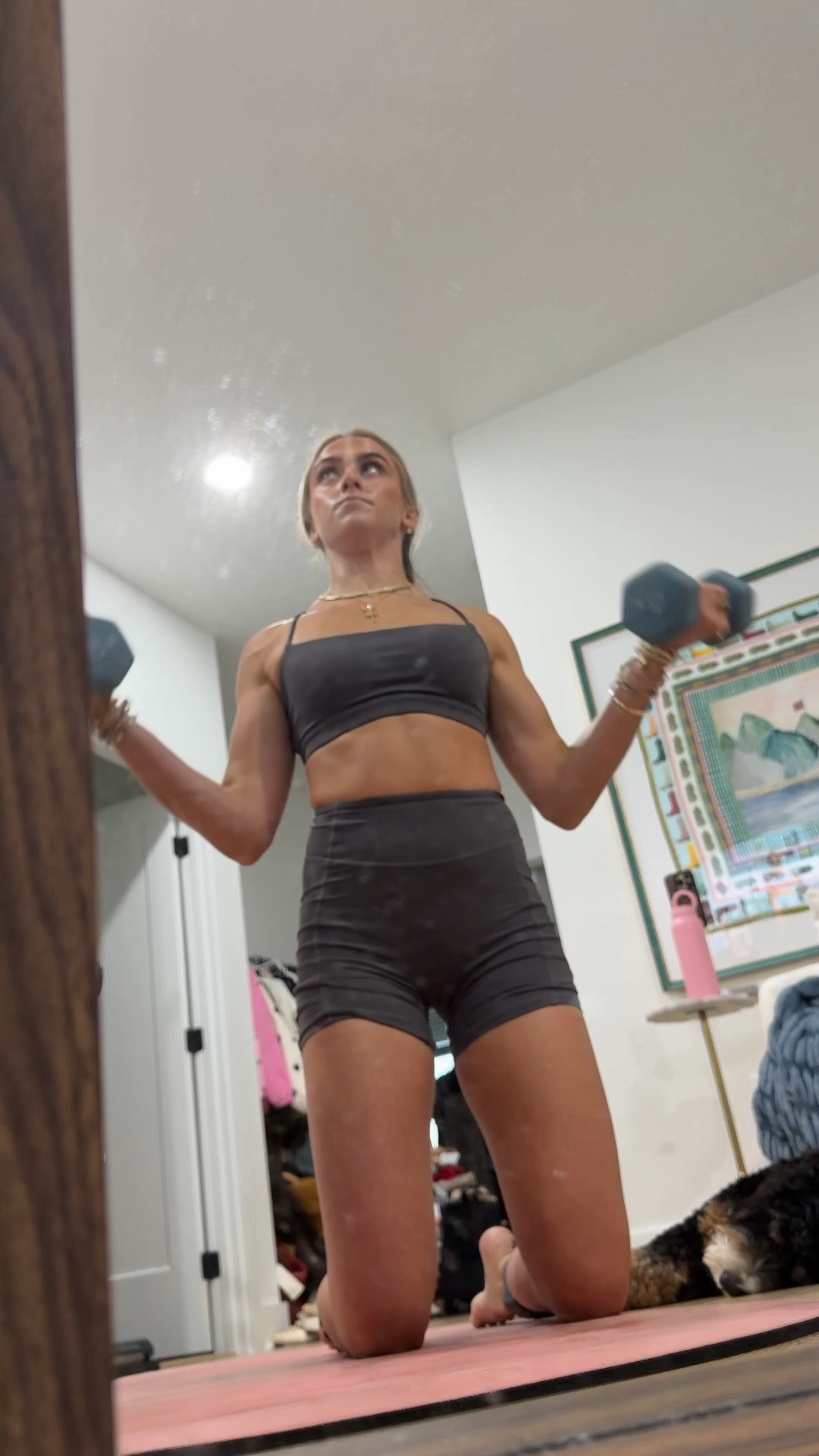 Amazon size XS OMKAGI 2 Piece Workout Sets for Women Open Back Padded Sports Bras Booty Shorts with Pockets Gym Outfits

My workout and workout gear for my daily workout. I take pilates classes from @lexfish on Instagram she has a whole online platform and membership! Most of my pilates gear and tools are from Bala. Bala use code SLOANE15. 
#workoutgear #workoutwear #pilates #ootd #outfit #athleticwear #athleticoutfit #bikershorts #sportsbra #pilatesoutfit #athleisure #bala #pilatesworkout #pilateslovers #pilatestiktok #balabangles

#LTKfitnessgoals #LTKActive #LTKdayinmylife