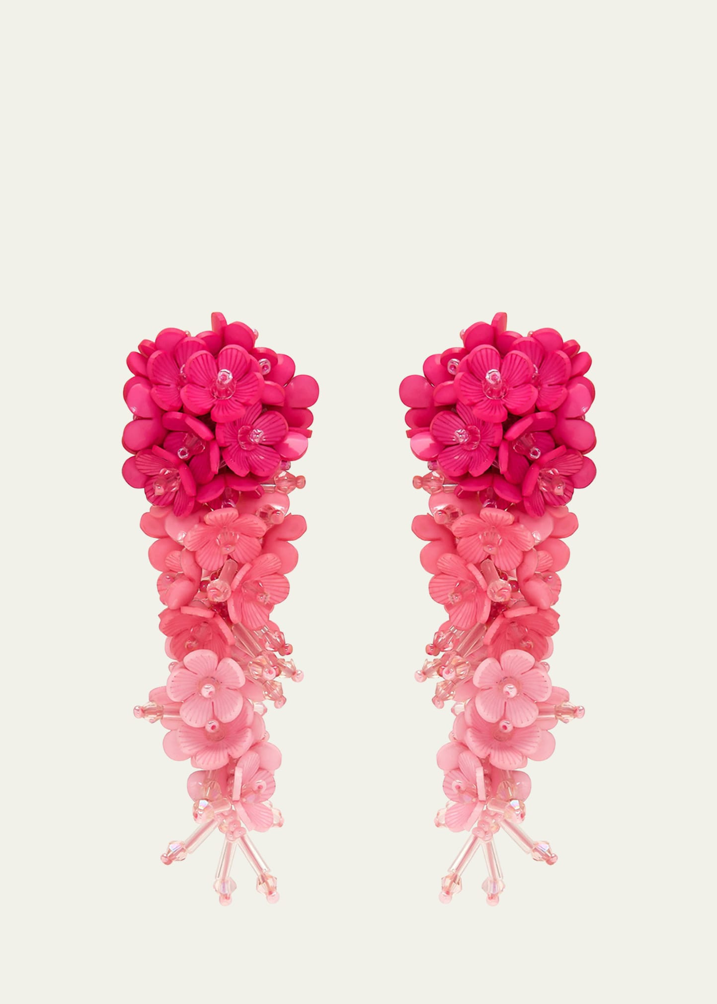 Oscar de la Renta Plexy Flowers Bouquet Earrings | Bergdorf Goodman