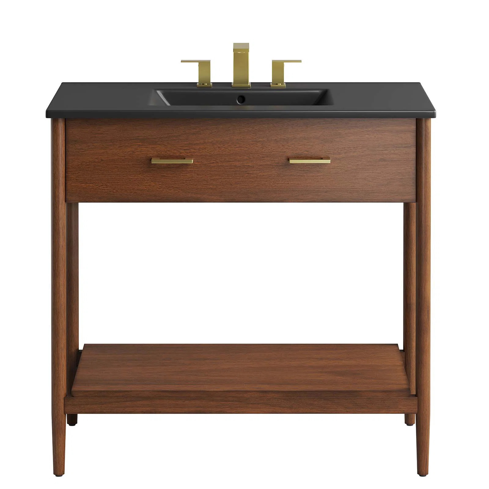 Modway Zaire 36'' Single Bathroom Vanity with Ceramic Top & Reviews | Wayfair | Wayfair North America