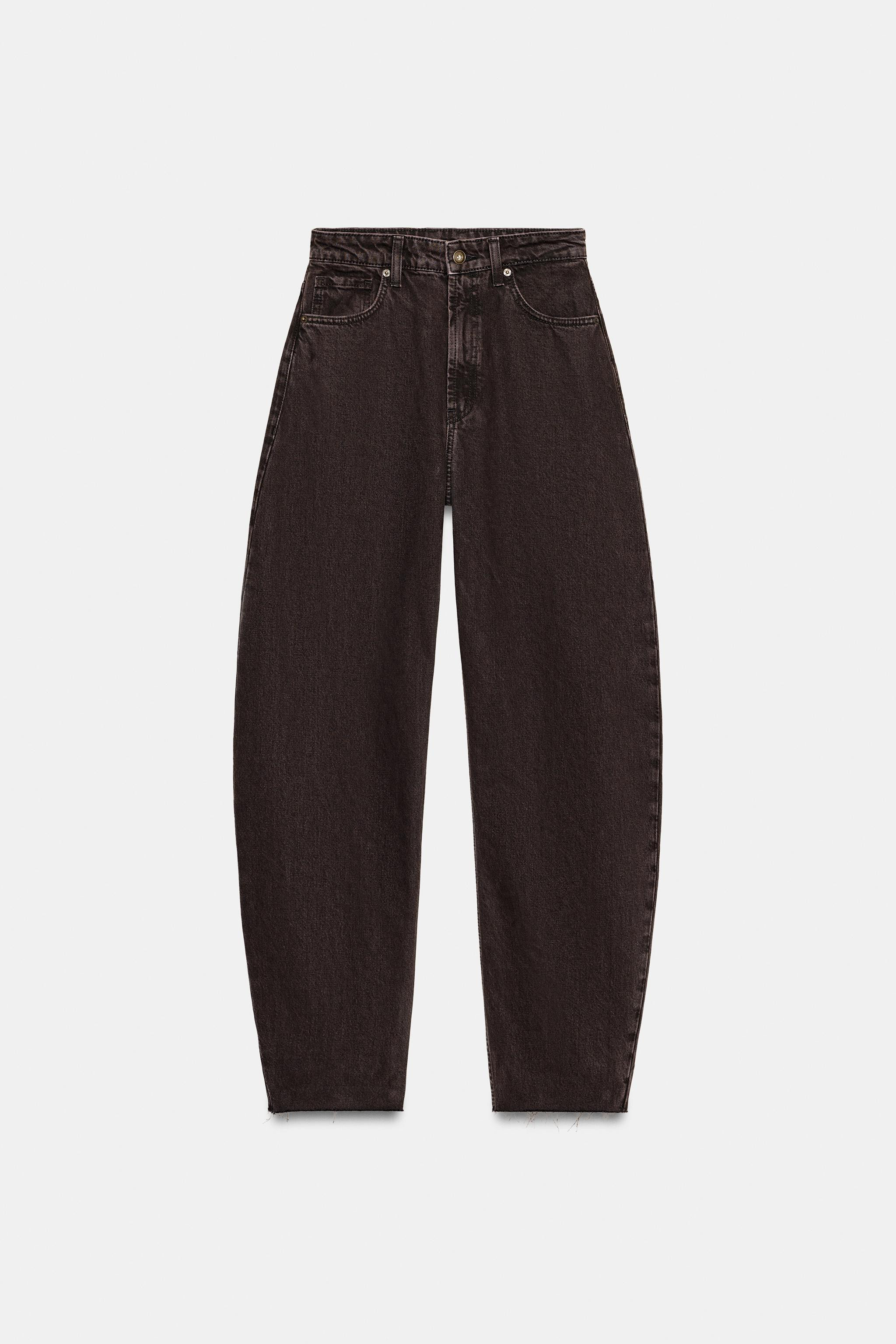 TRF HIGH WAIST BARREL JEANS | Zara US