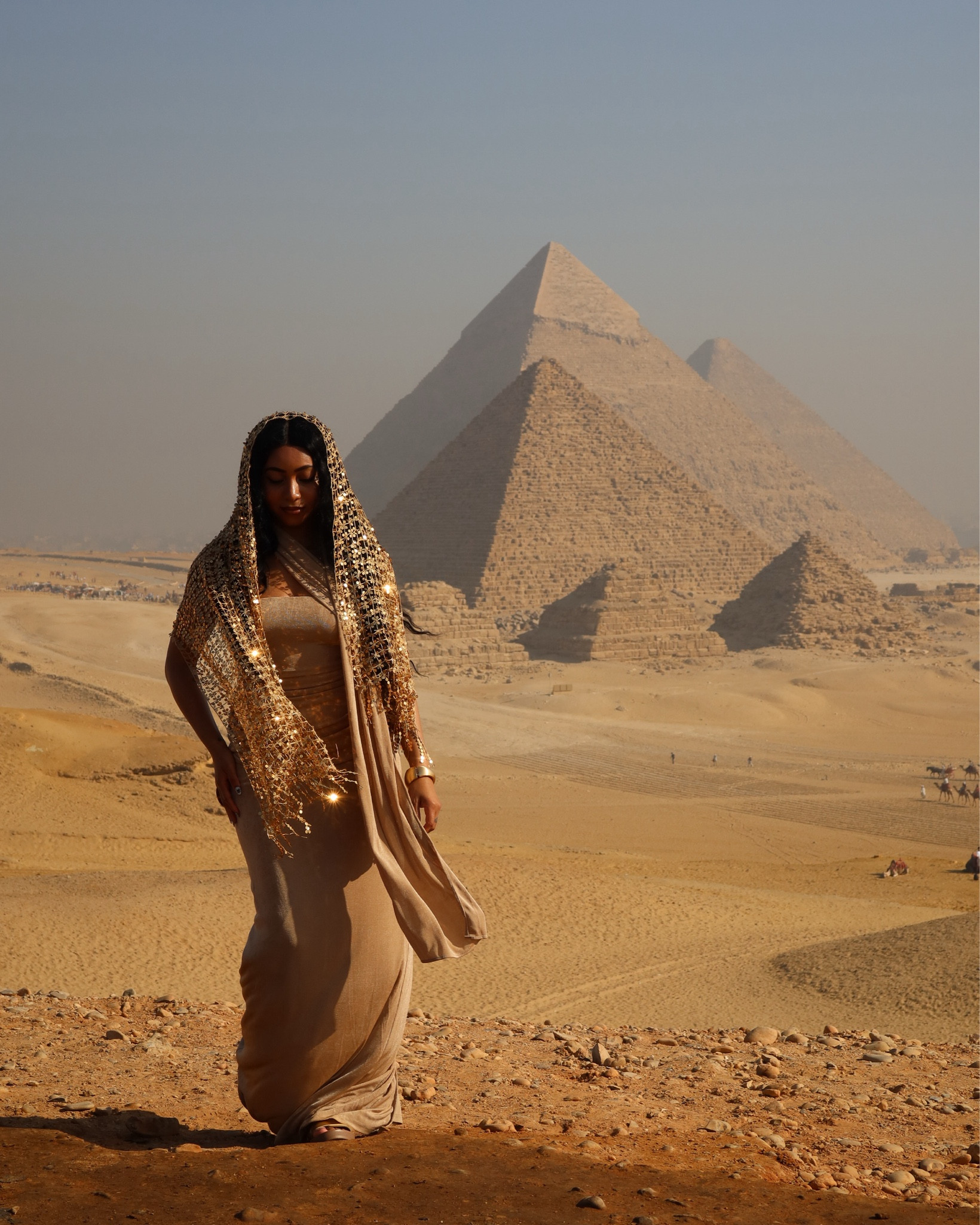 She’s headed to the pyramid ✨🎶 

Dress is the Iesha Dress from Tojha in Champagne. I tagged similar options below

Gold dress, gold outfit, vacation outfit, maxi dress, egypt, egypt fashion

#LTKStyleTip #LTKTravel