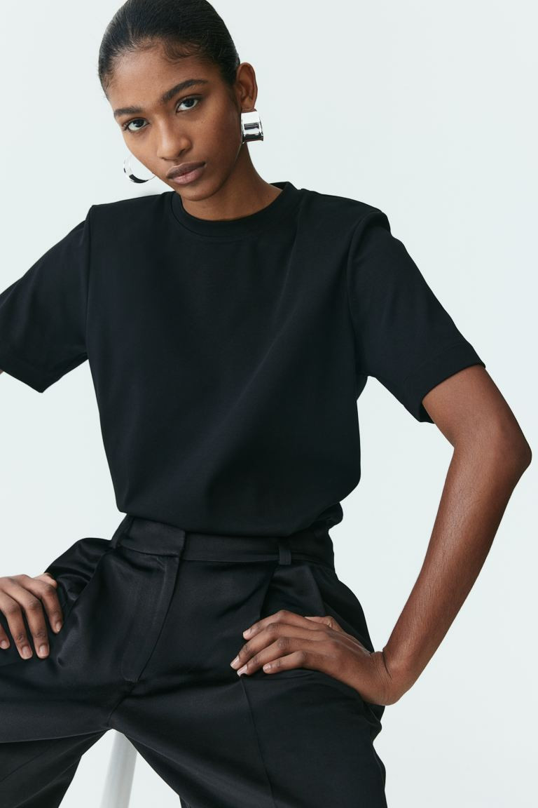 Shoulder-pad T-shirt | H&M (US + CA)