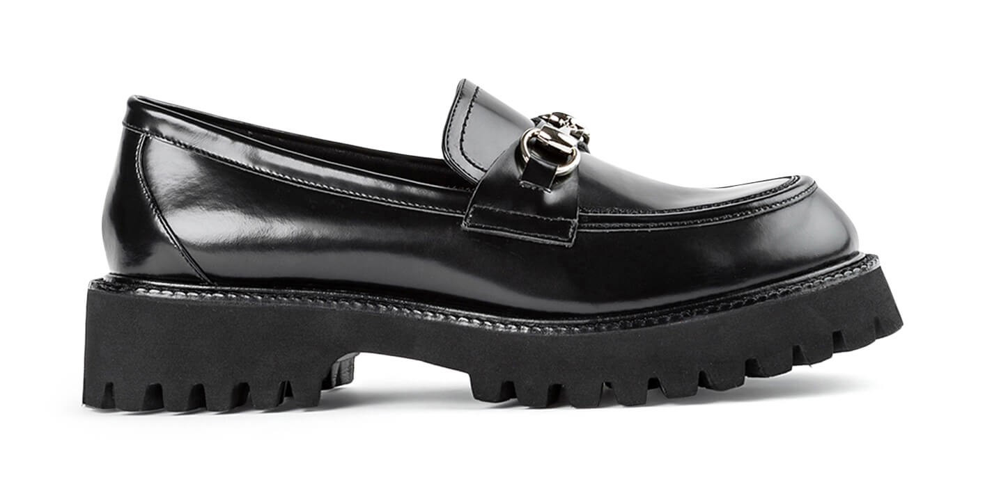 Greer Black Hi Shine 4cm Casual Shoes | Tony Bianco (Global)