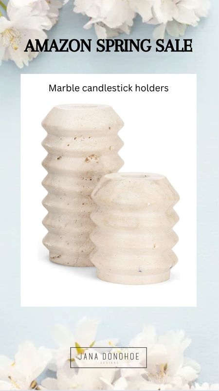 Love these marble candlestick holders. On sale currently. 

#LTKsalealert #LTKfindsunder50 #LTKhome