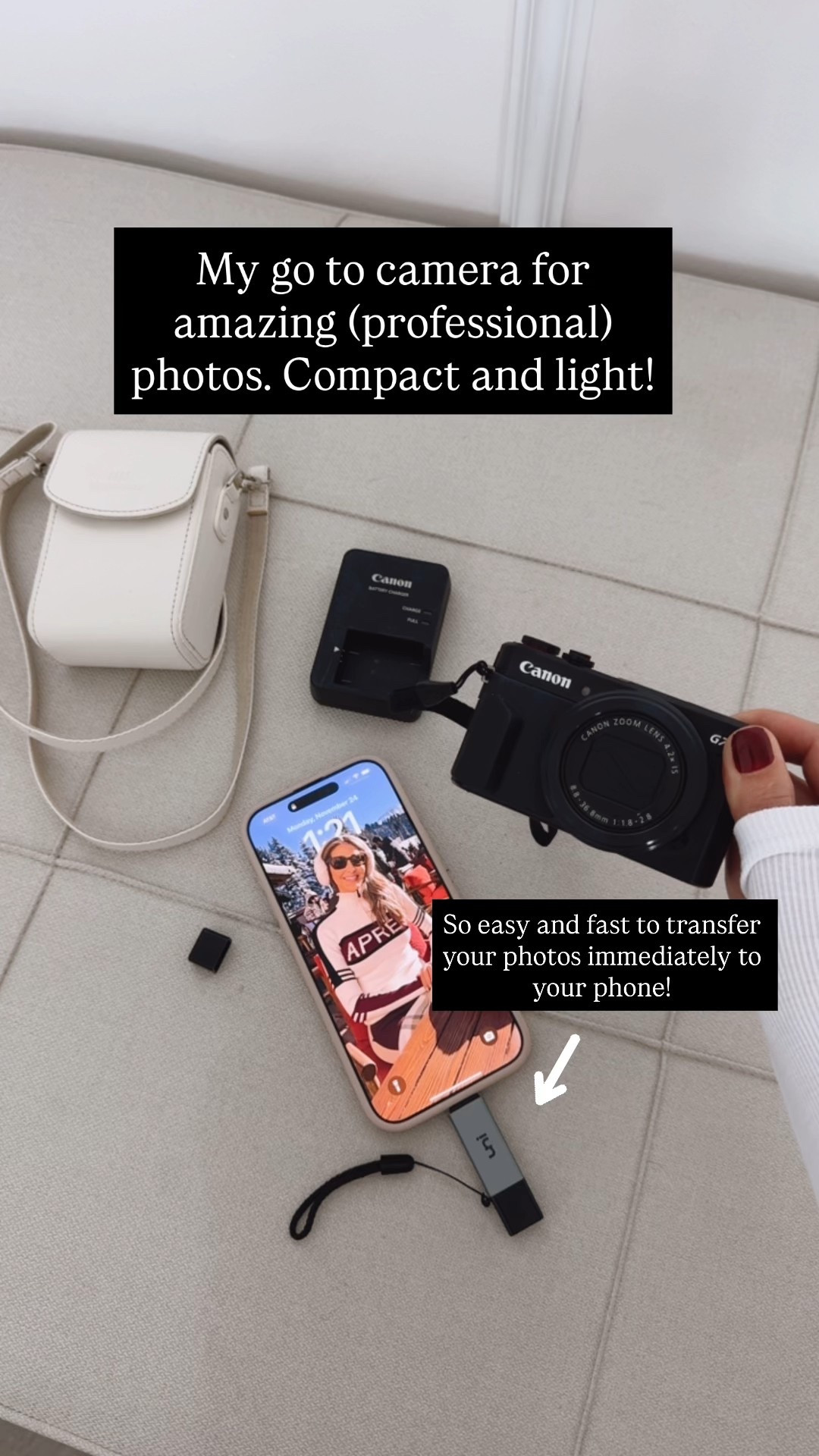 Travel essential 
My go to camera for amazing (professional)
photos. Compact and light!
So easy and fast to transfer your photos immediately to your phone!

#LTKHoliday #LTKOver40 #LTKTravel