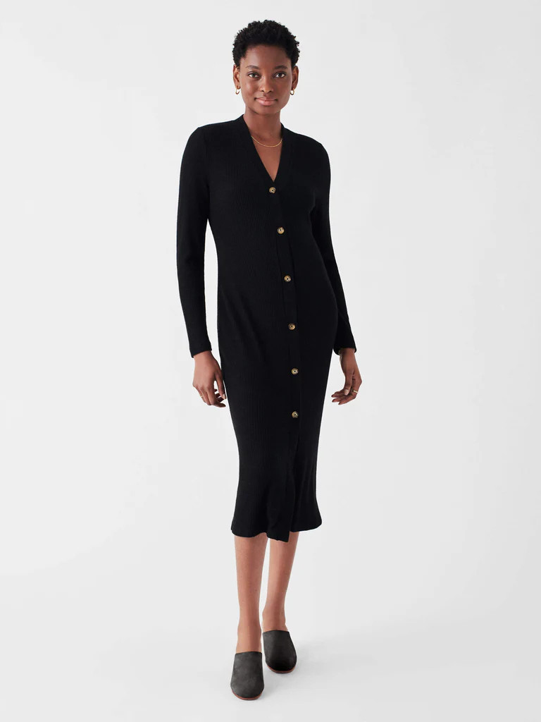 Legend™ Rib Button Through Dress | Faherty