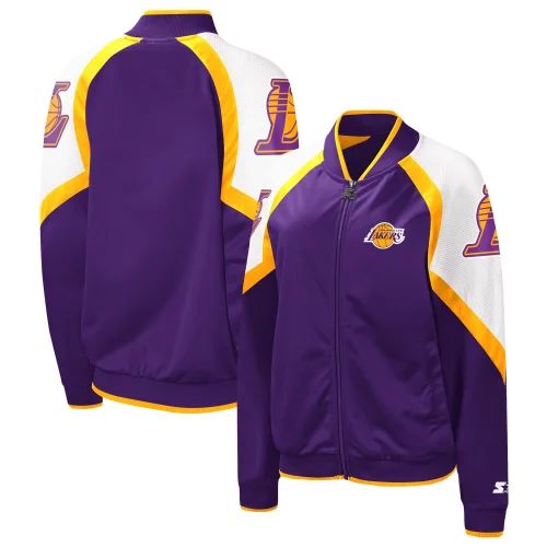 Starter Lakers Fan Girl Raglan Full-Zip Jacket | Foot Locker (US)