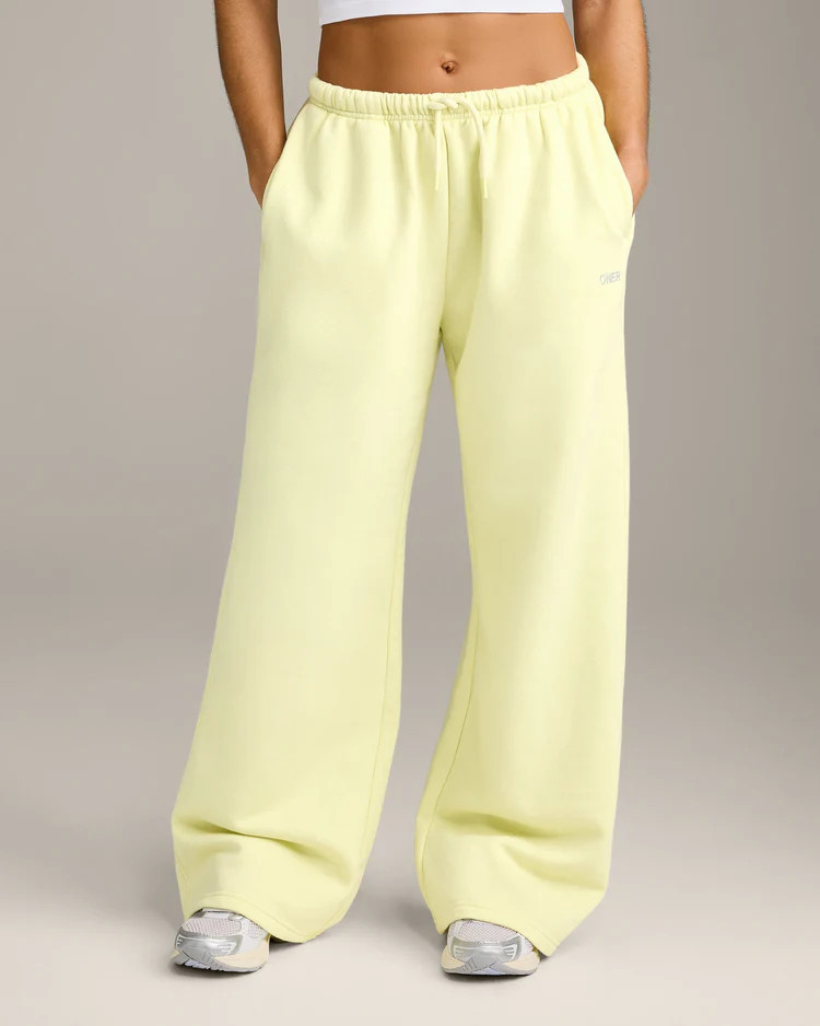 Foundations All Season Straight Leg Joggers 
 Pastel Yellow | Oner Active (UK / US)