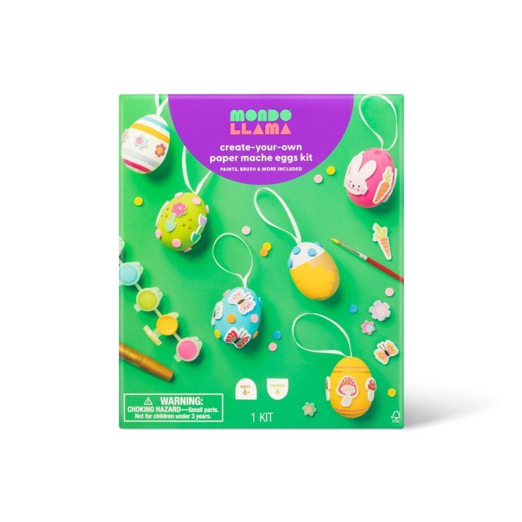 Create-Your-Own Paper Mache Easter Egg Kit - Mondo Llama™ | Target