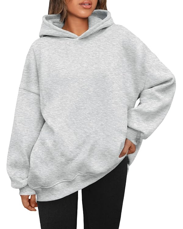AUTOMET Womens Oversized Hoodies Fleece Sweatshirts Hooded Pullover 2025 Fashion Fall Clothes Tre... | Amazon (US)