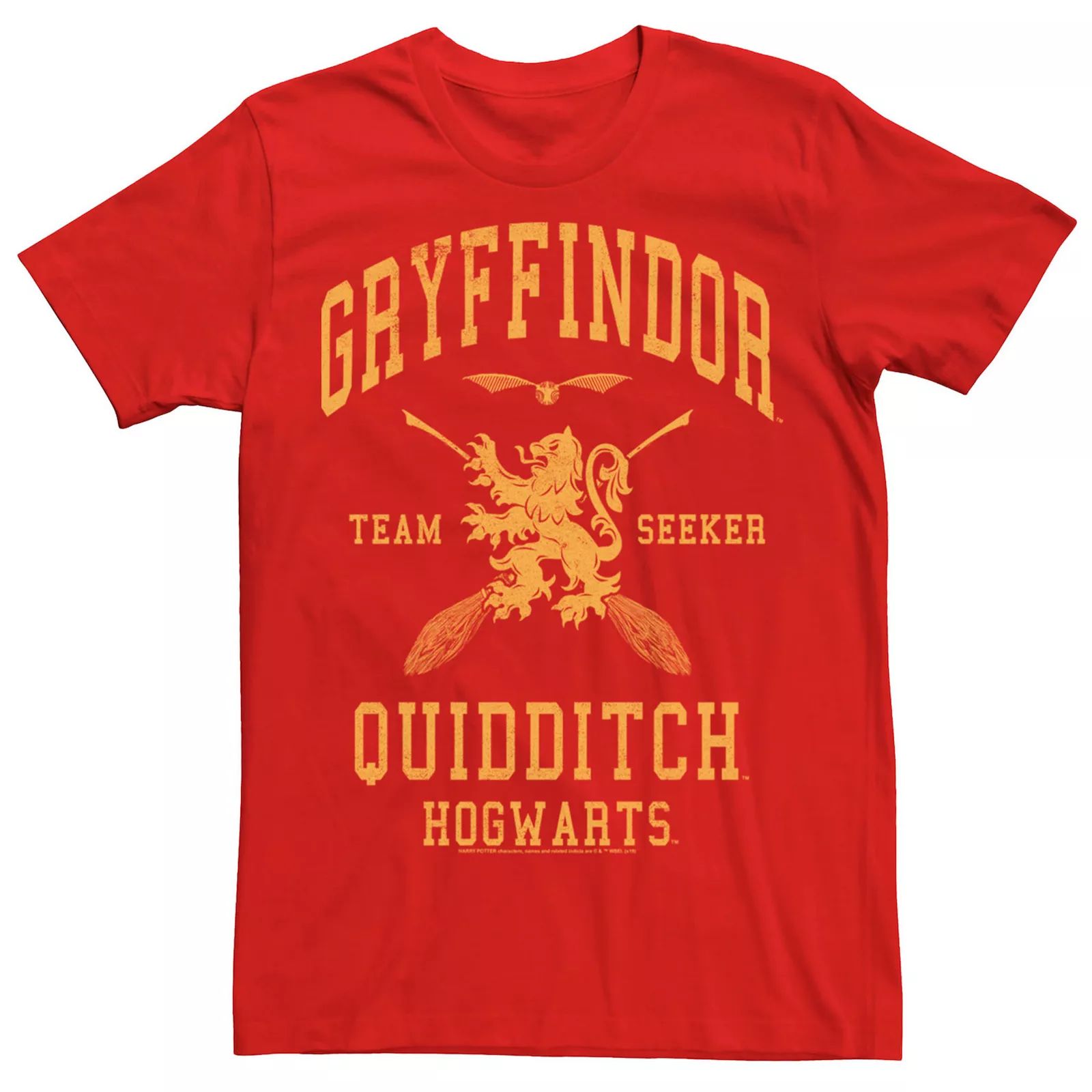 Men's Harry Potter Gryffindor Quidditch Team Seeker Tee, Size: Large, Red | Kohl's