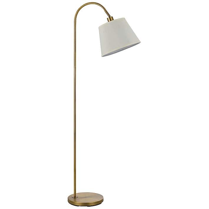 Covington Antique Brass Metal Down Bridge Floor Lamp | Lamps Plus
