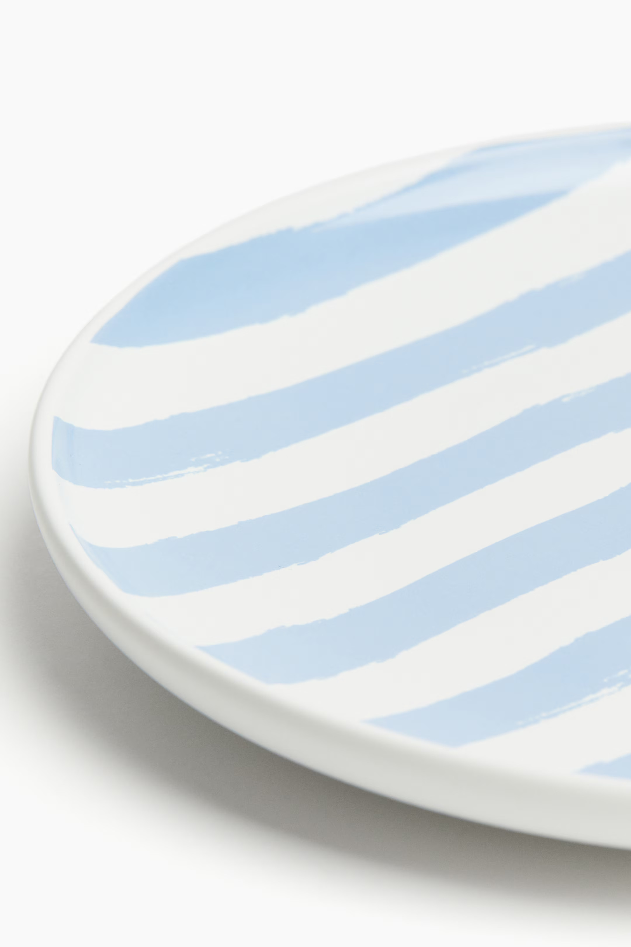 Striped Porcelain Appetizer Plate | H&M (US + CA)