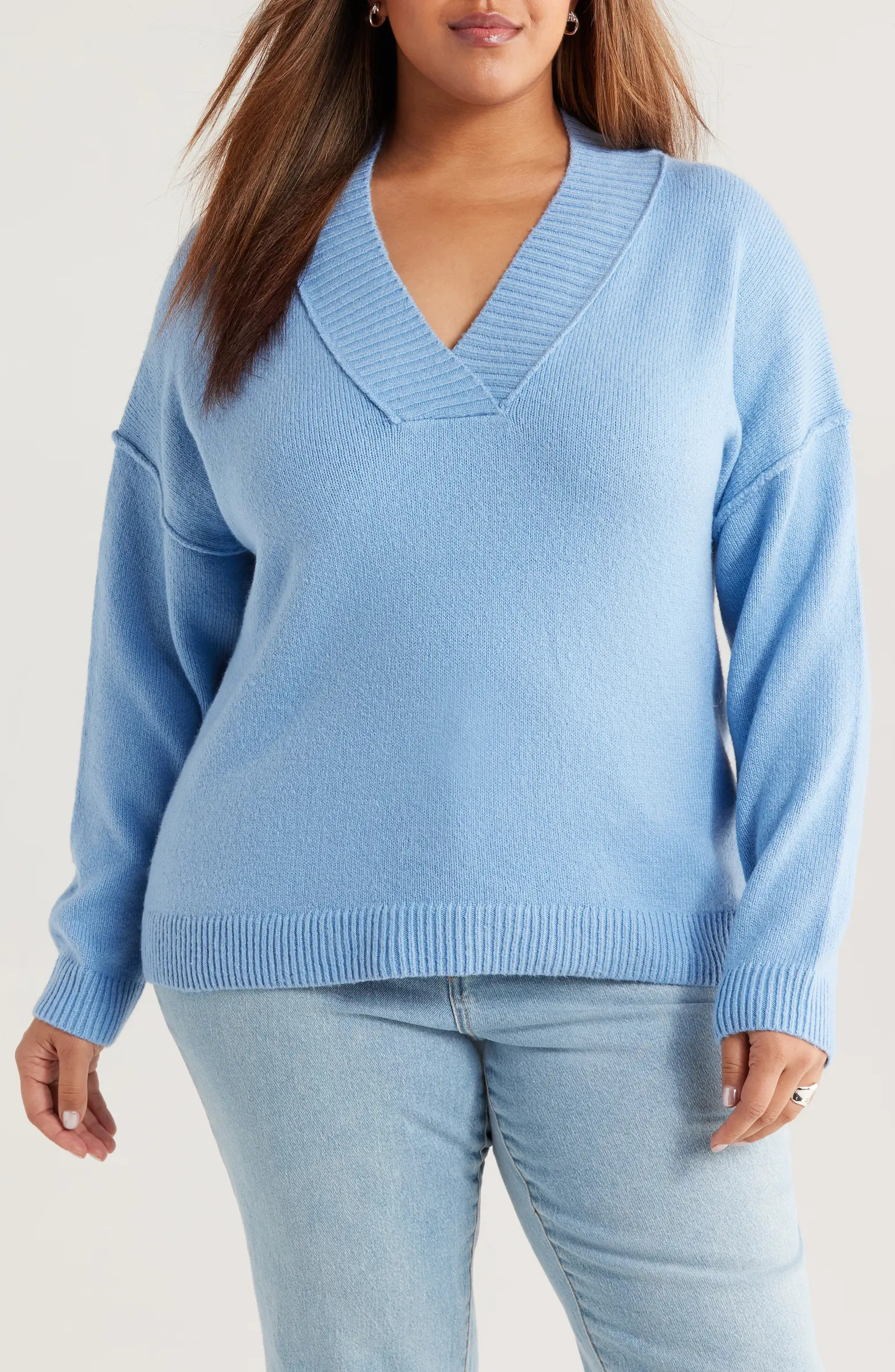 Slouchy V-Neck Sweater | Nordstrom