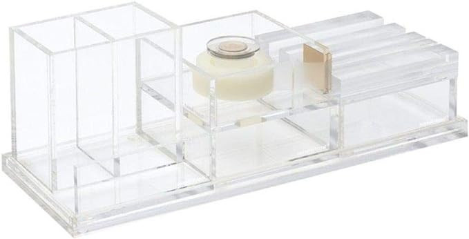 russell+hazel Acrylic Mini Solution Set, Clear and Gold-Toned Hardware, 12" x 14" x 4" | Amazon (US)