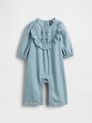 Baby Denim Ruffle One-Piece | Gap (US)