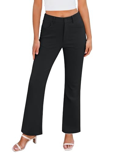 GRAPENT High Waisted Work Pants for Women Business Pants for Women Work Slacks for Women Black Pants Women Black Pants High Waisted Pants for Women Dressy Black Size Large US Size 12 to Size 14 | Amazon (US)