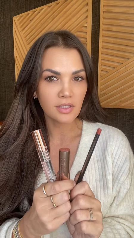 Anastasia Beverly Hills Lip Combo: 
Lip Liner in Sandstone 
Lipstick in Rose Brown
Crystal Lip Gloss in Glass 



#LTKfindsunder50 #LTKbeauty