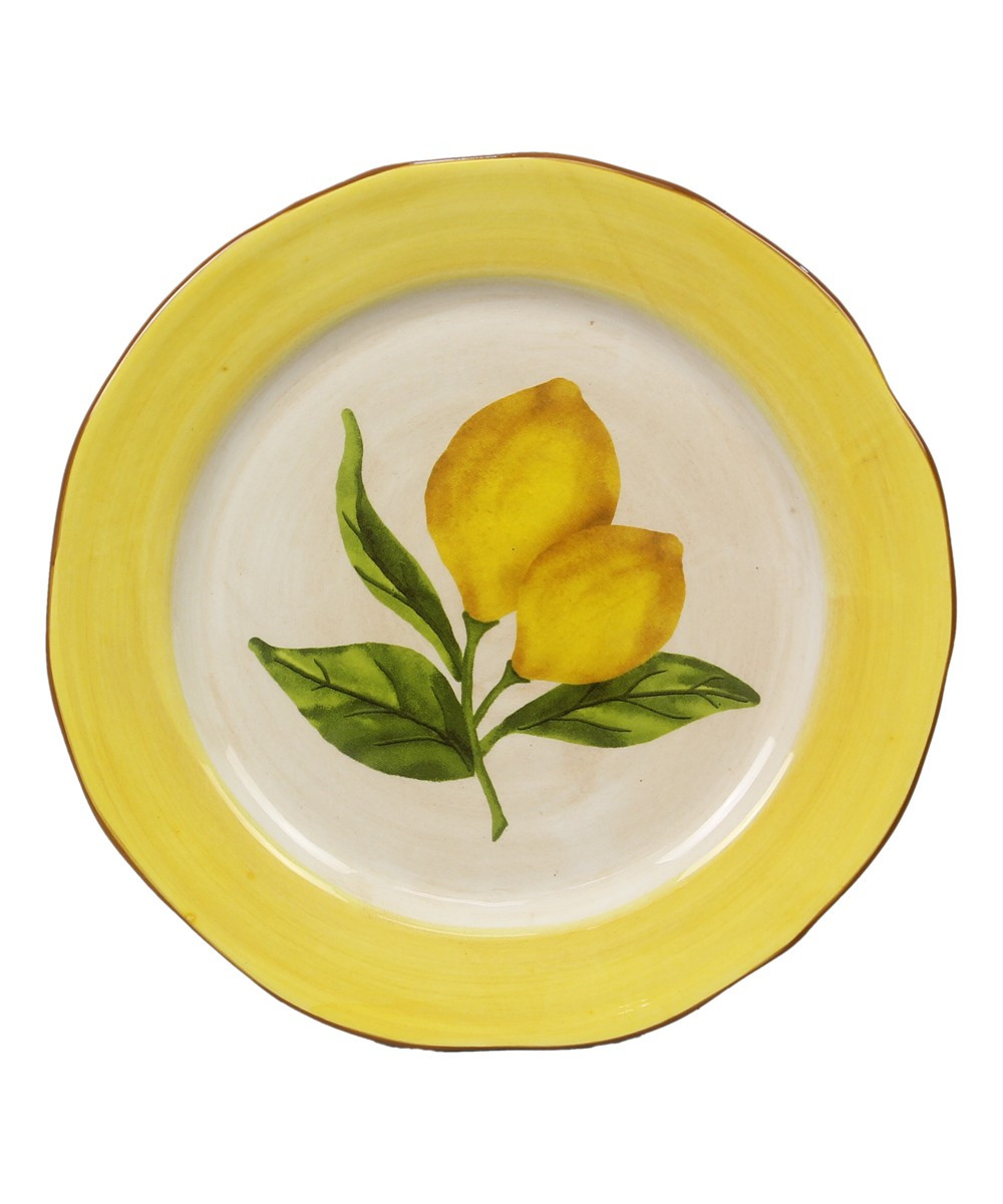 Young's Decorative Plates - Yellow & White Lemon Decorative Plate | Zulily