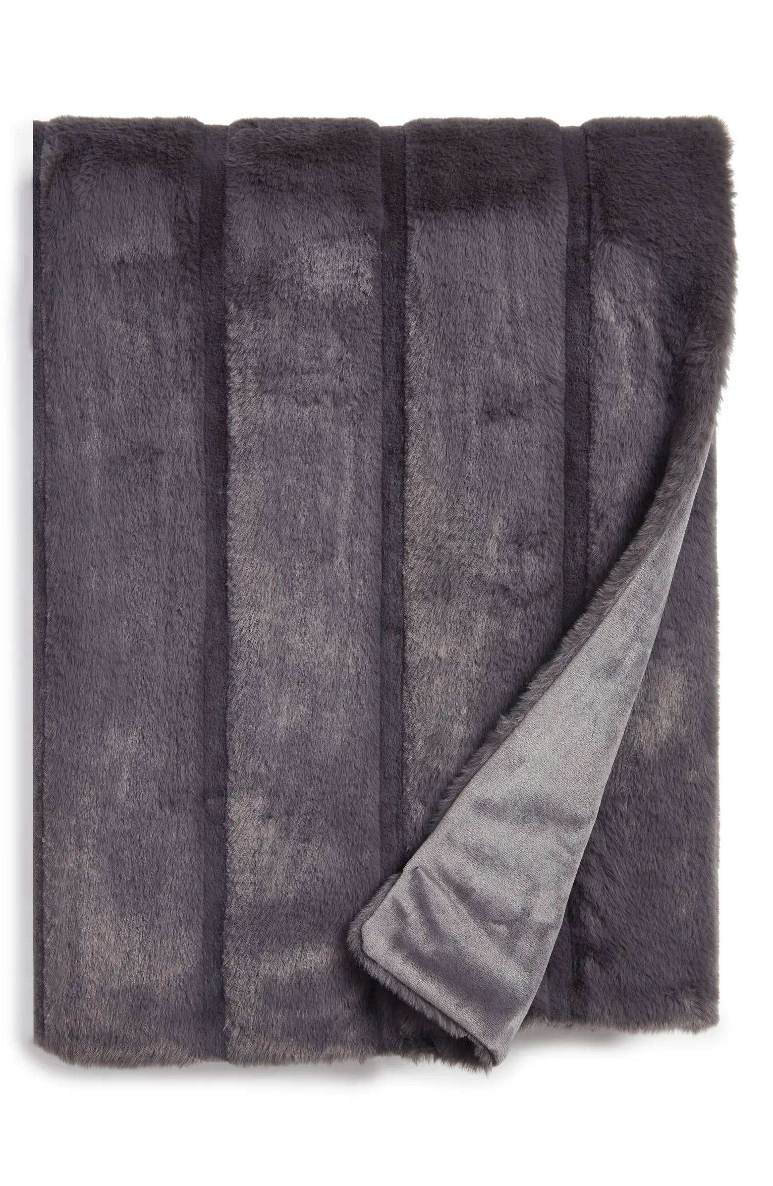 Nordstrom Sheared Stripe Faux Fux Throw Blanket | Nordstrom | Nordstrom