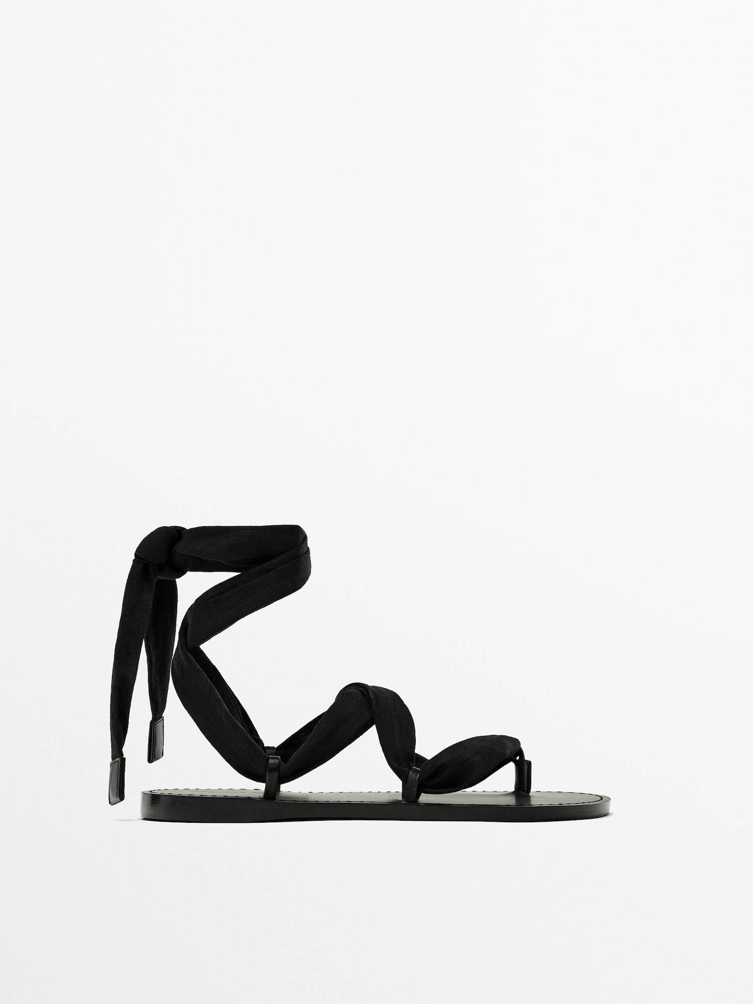 Flat sandals with interchangeable straps | Massimo Dutti US