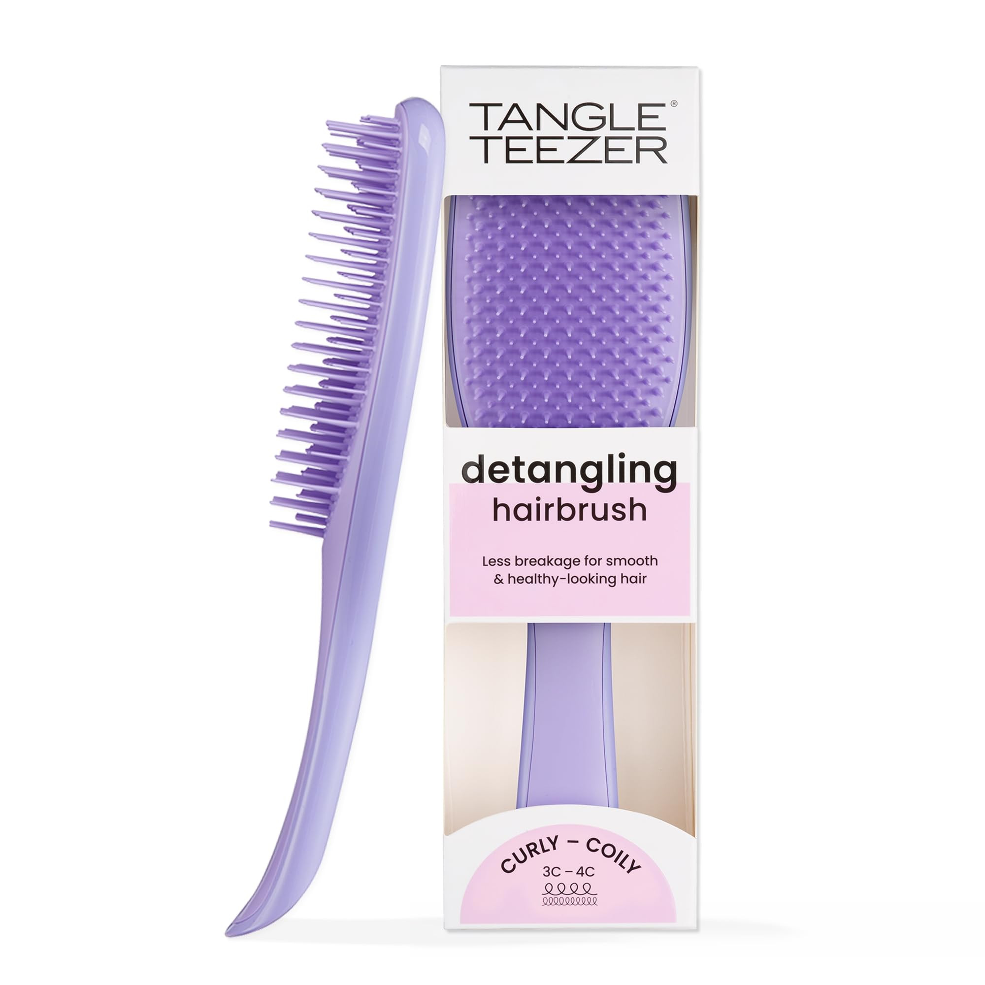 Tangle Teezer Ultimate Detangler Naturally Curly Hair Brush, Dry & Wet Hairbrush, Reduces Frizz &... | Amazon (US)
