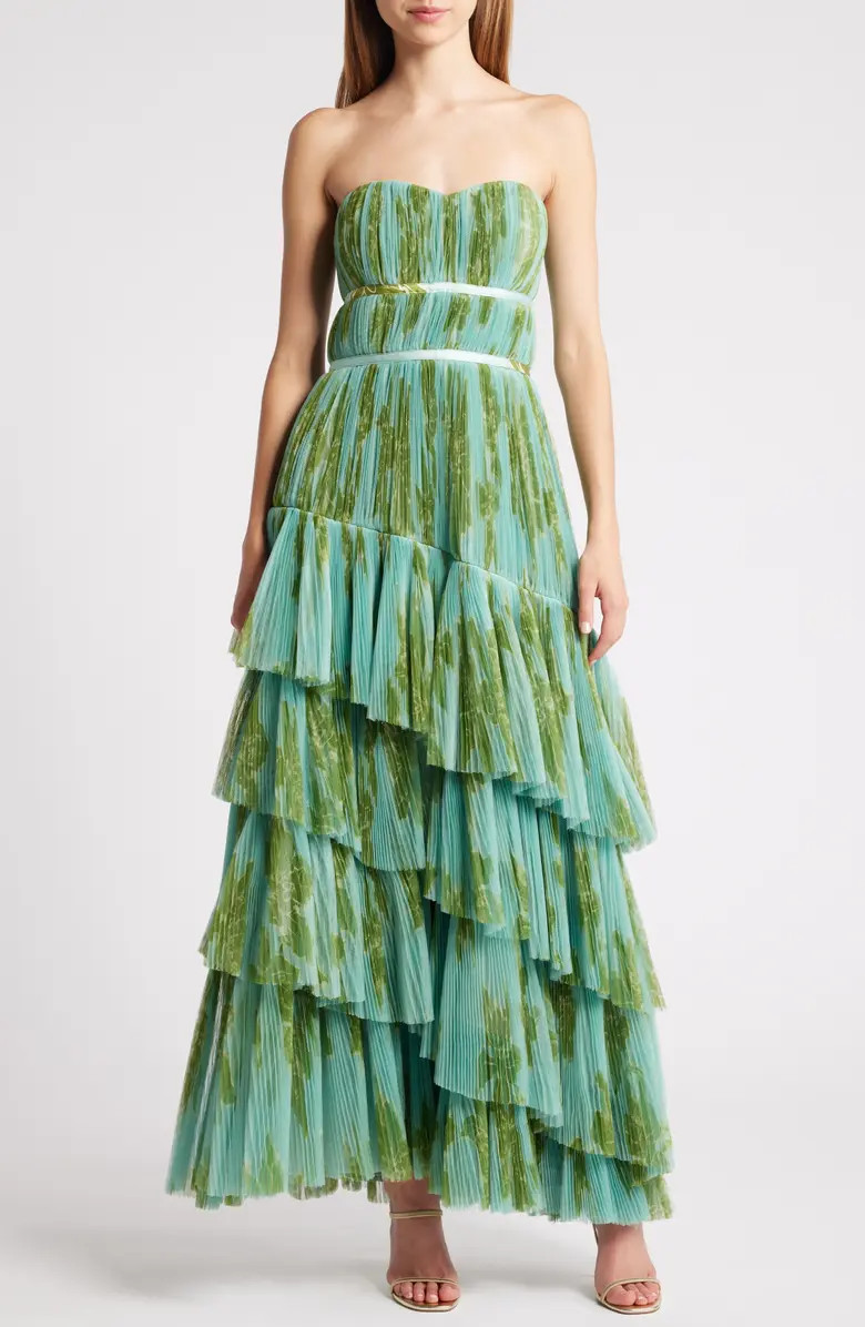 Hutch Strapless Tiered Tulle Gown | Nordstrom | Nordstrom