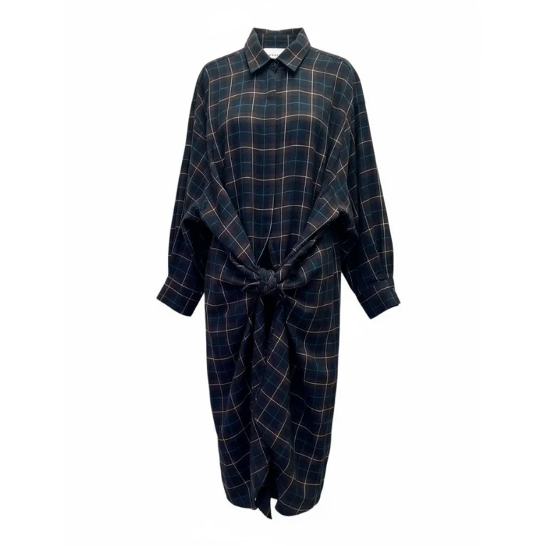Mia Oversized Shirt Dress- Plaid | BAACAL Limited, LLC