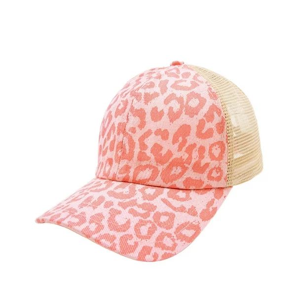 Fugua Baseball Cap Leopard Pattern Casual Sports Cap,Womens Hat,Unisex Hat,Pink - Walmart.com | Walmart (US)