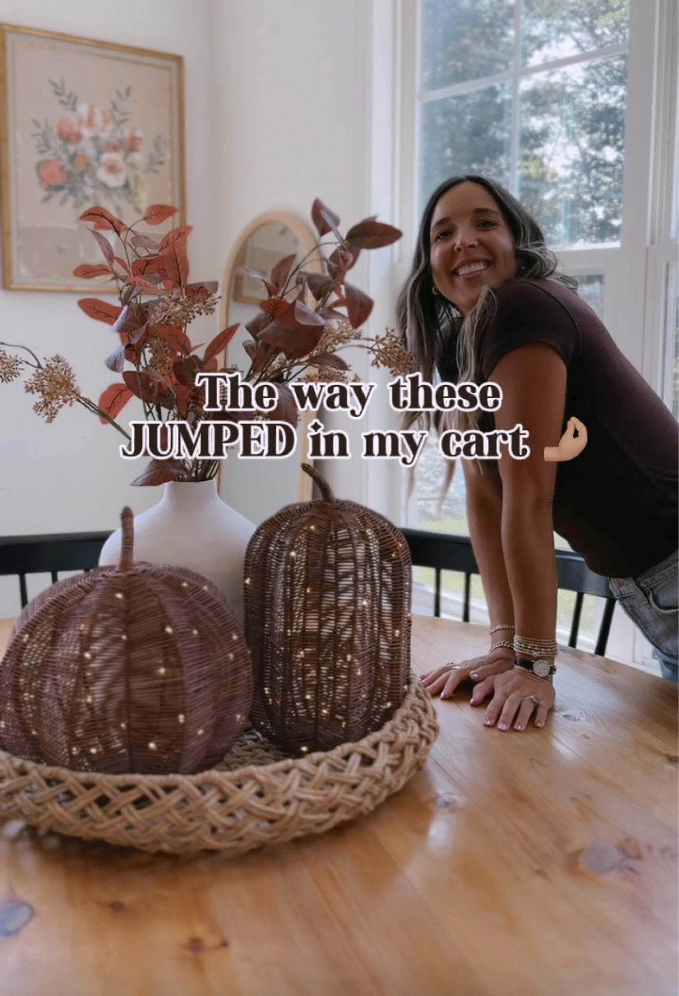 In loveeee with these new rattan  pumpkins from target 

#LTKHome #LTKSeasonal #LTKFallSale