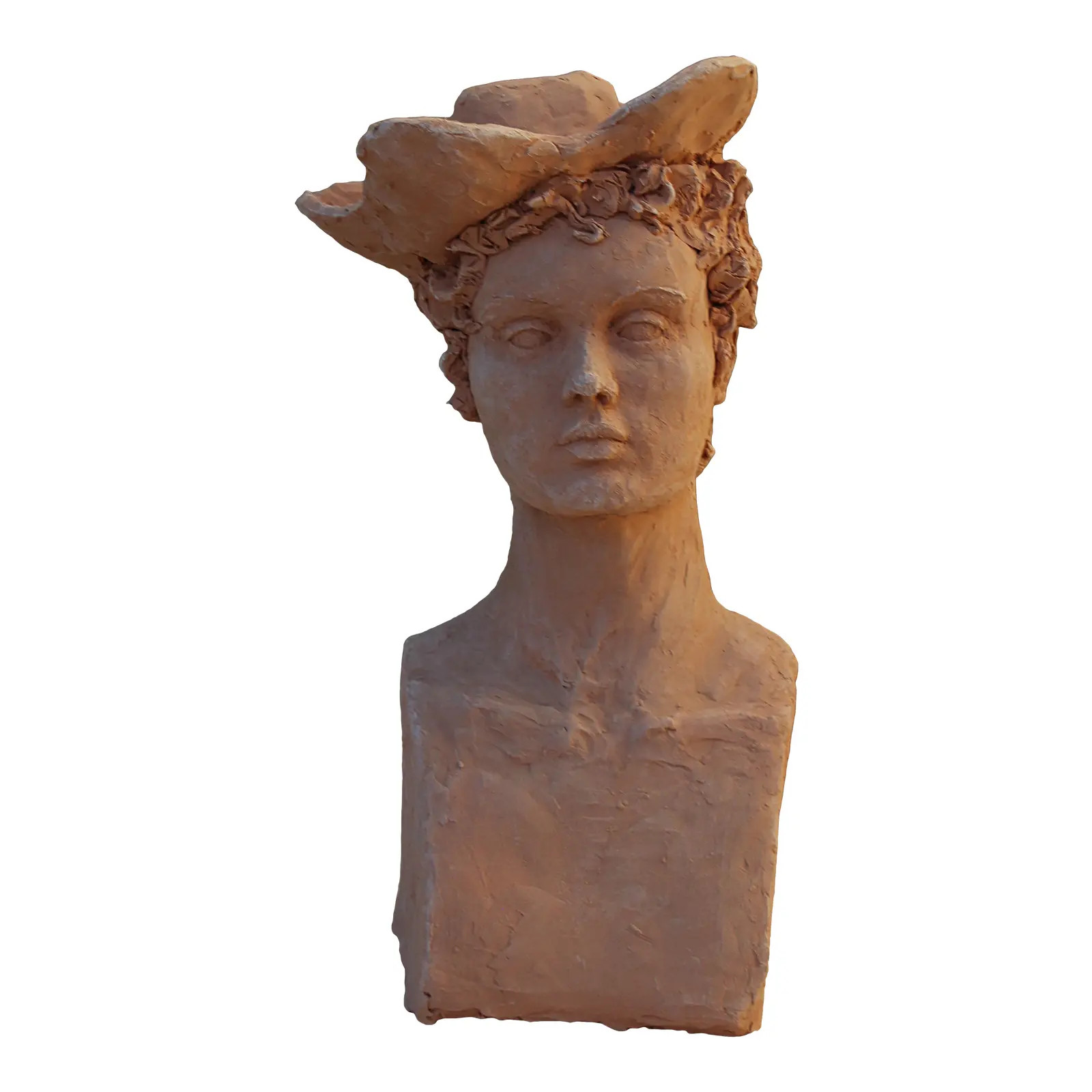"Four Cornered Hat" Terracotta Sculpture by Sarah Myers | Chairish