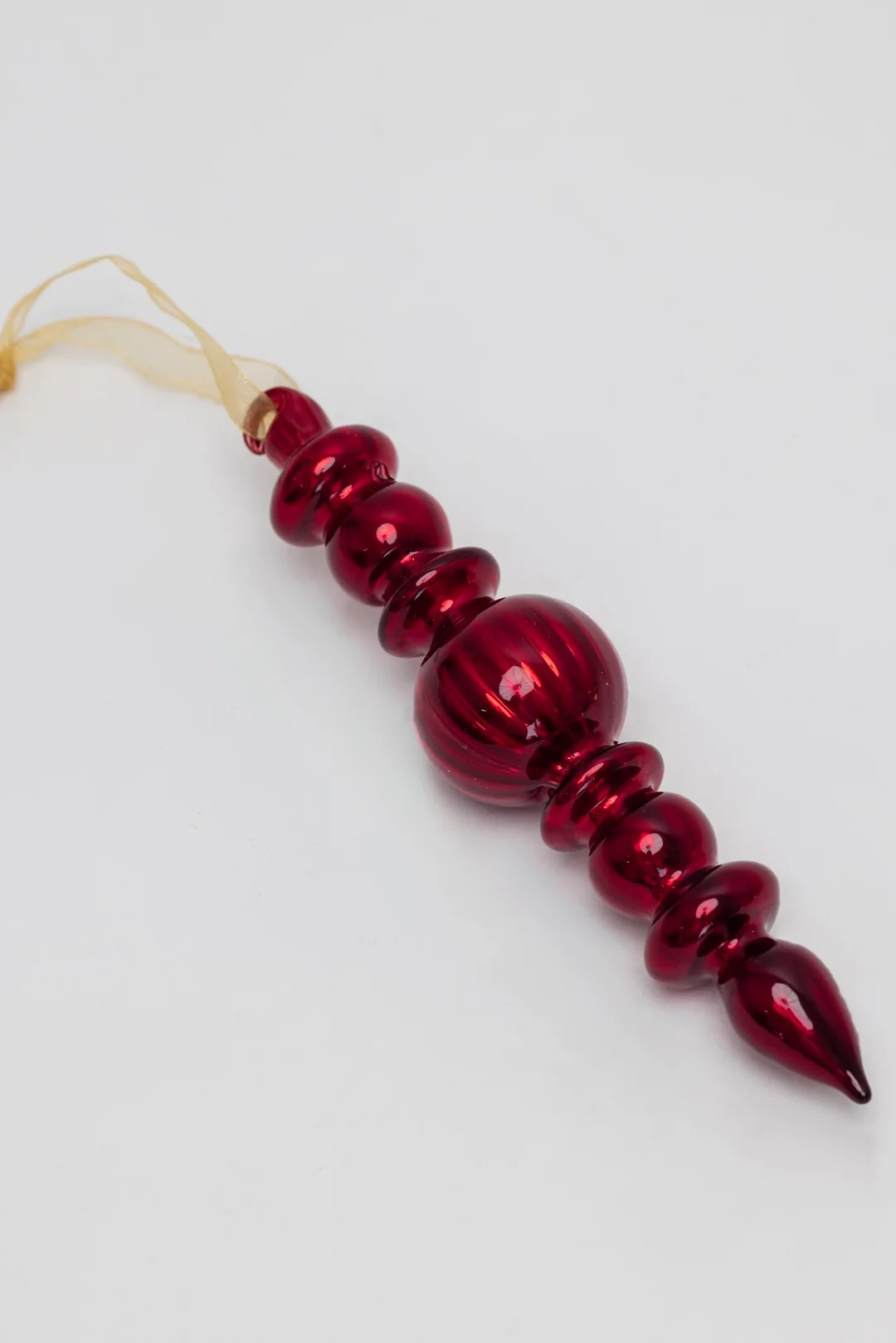 Glass Finial Ornament - Dark Red | THELIFESTYLEDCO