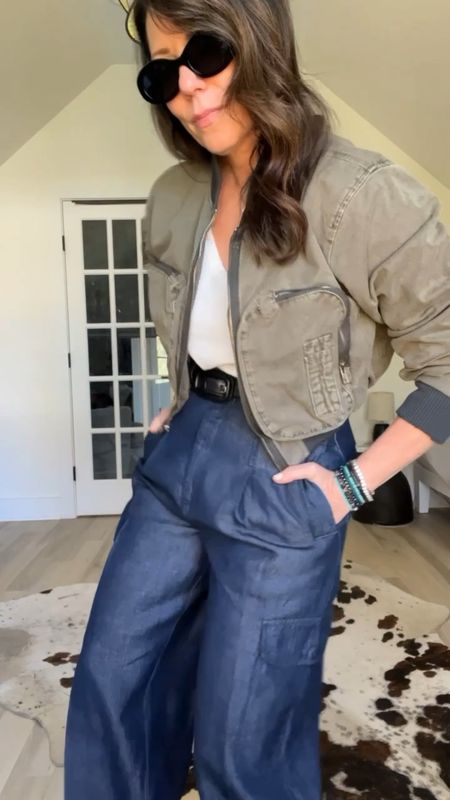 Instead of regular jeans try an elevated pair of denim trousers!
These run big so size down at least one size 

#LTKVideo #LTKtravel #LTKworkwear