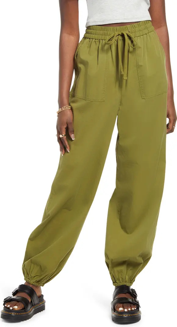BP. Drawstring Cotton Blend Twill Pants | Nordstrom | Nordstrom Canada
