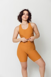 Croco Skin Scoop Top Honey | Booty by Brabants
