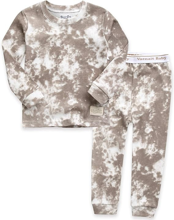 VAENAIT BABY UPTO 12Y Toddler Kids Boys Girls 100% Cotton Marbling Pajamas Set | Amazon (US)