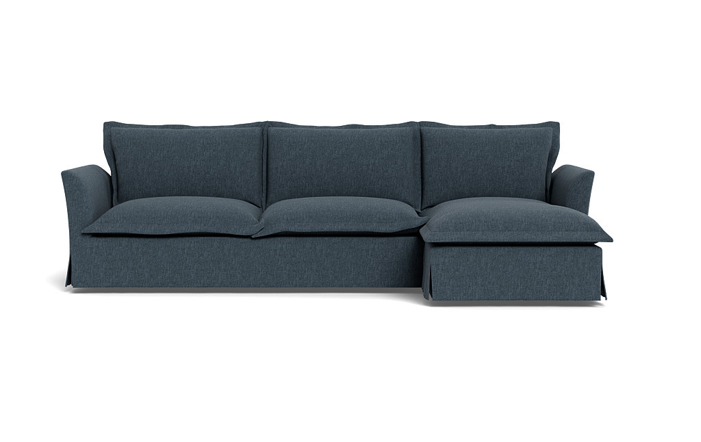 Skylar Slipcovered Right Chaise Sectional | Interior Define