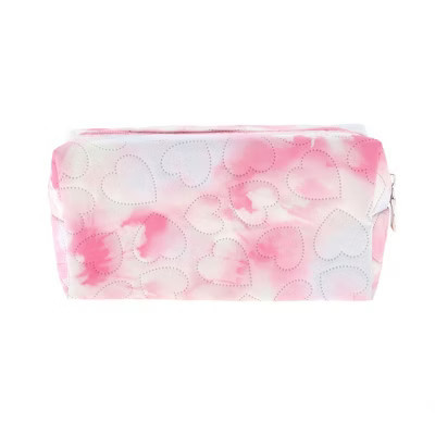 Unique Bargains Heart Tie-Dye Makeup Bag Rose Red 1 Pc | Target