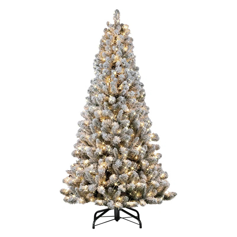 6.5' Lighted Faux Pine Christmas Tree | Wayfair North America