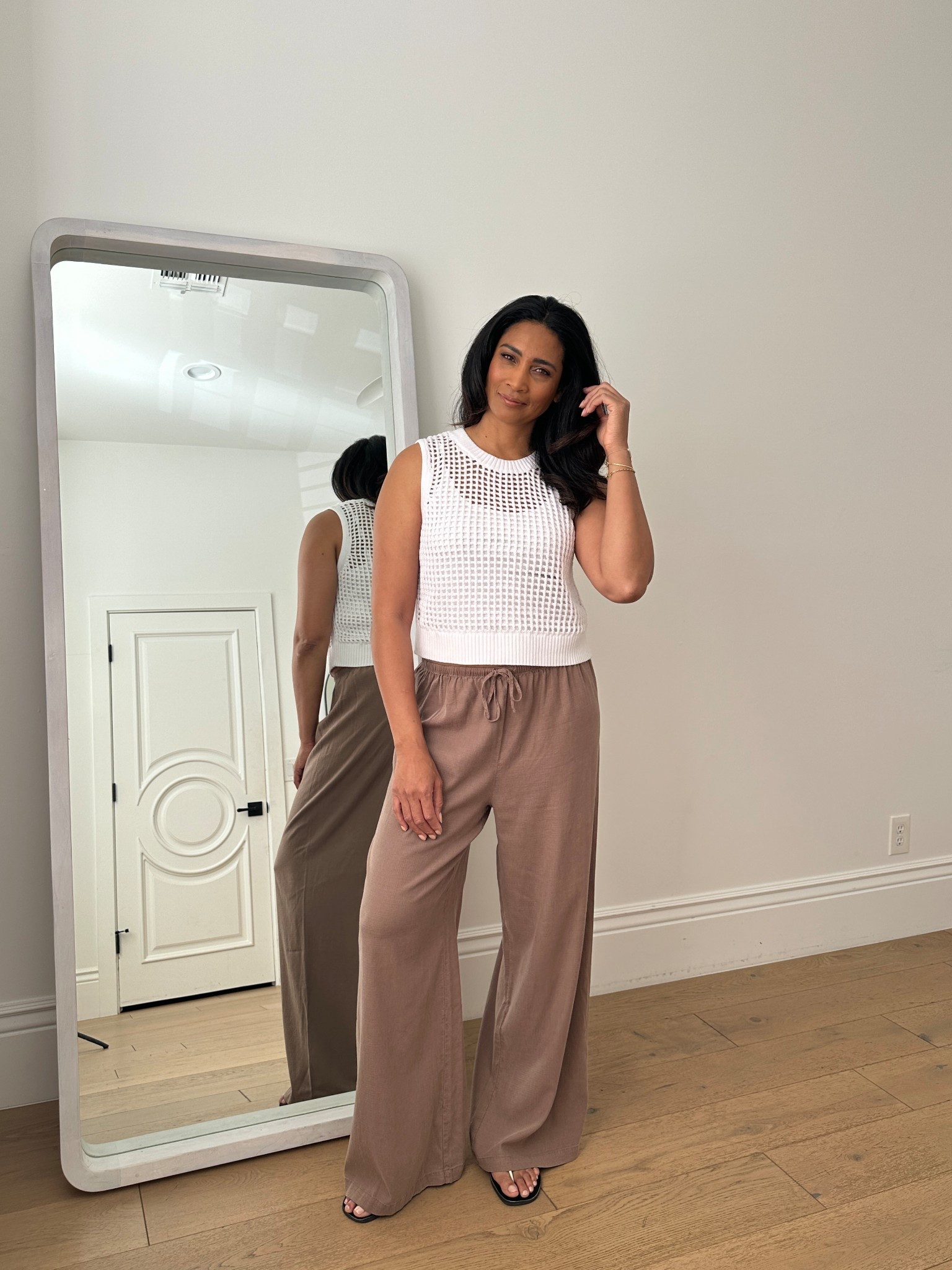  Casual easy linen pant outfit. Both on sale and 30% off with code FAMLOVE through April 1st!!
All fit true to size.



#LTKOver40 #LTKSaleAlert