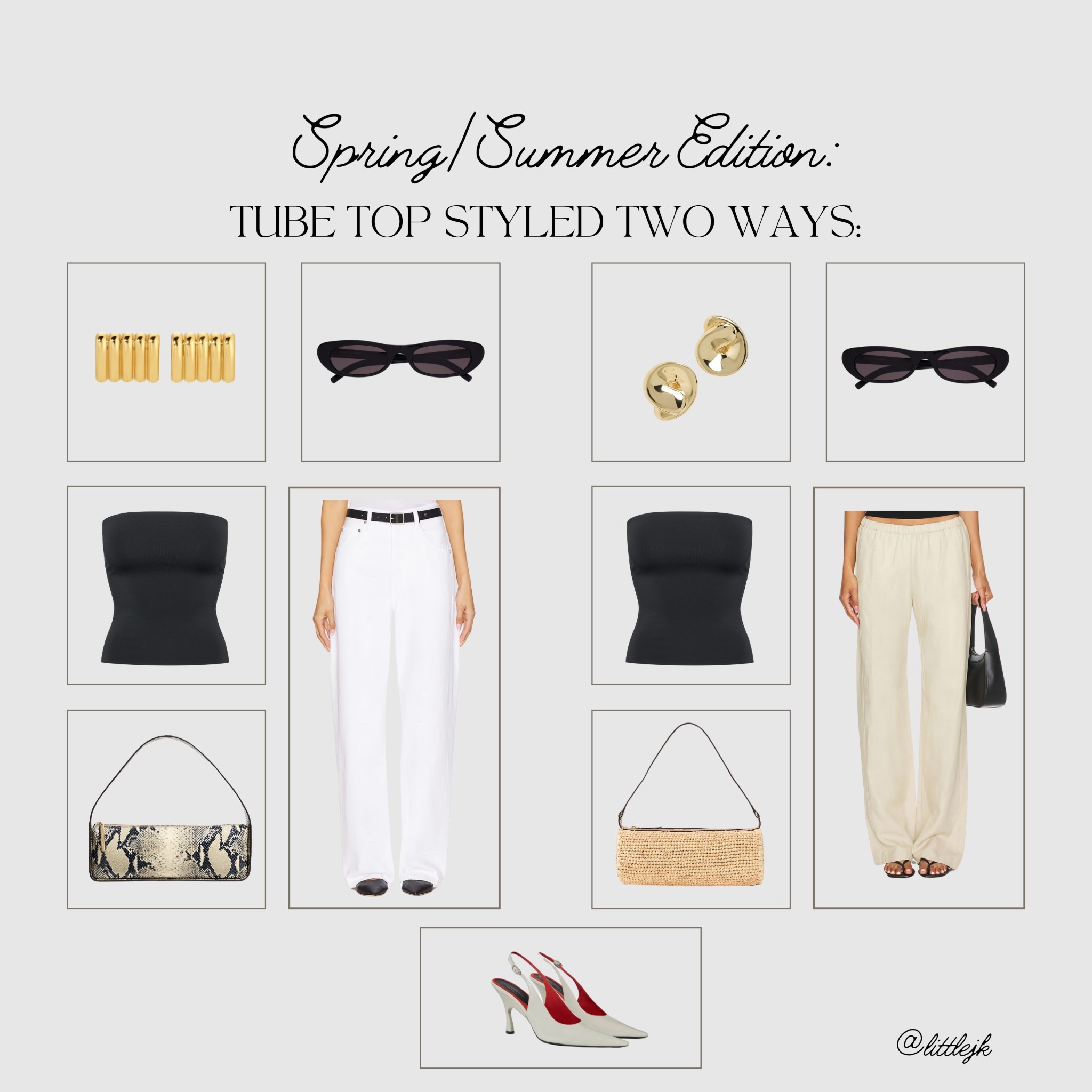 Another tube top styled two ways that I’m loving 

+ linked exact items below 

#LTKStyleTip #LTKSummerEdit