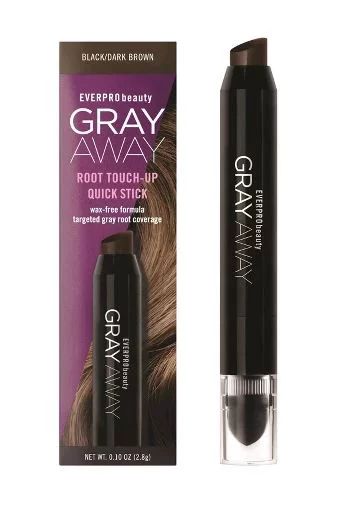 Everpro Gray Away Root Touch-Up Concealer for Men & Women Quick Stick, Black/Dark Brown | Walmart (US)