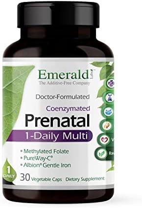 Emerald Labs Prenatal 1-Daily Multi - with Coenzymated B’s, Additional Methylated Folic Acid an... | Amazon (US)